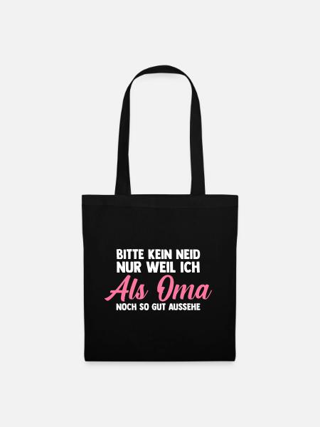 Großmutter Großmama Omi Oma - Stoffbeutel - Schwarz