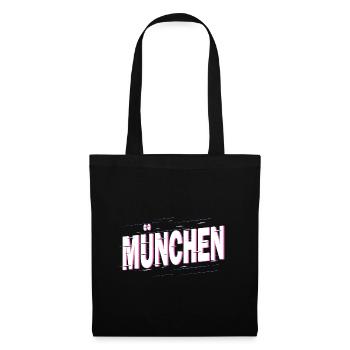Munich Allemagne City Font Home Love - Sac en tissu - noir - Devant