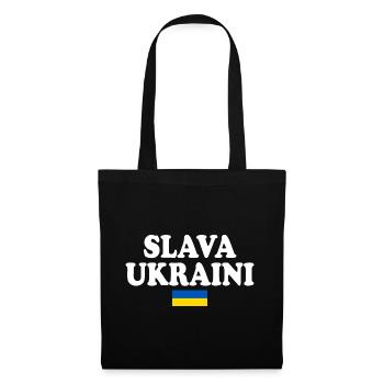 Slava ukraini - Stoffbeutel - Schwarz - Vorne
