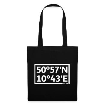 Coordonnées de Gotha - Sac en tissu - noir - Devant