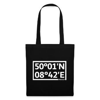 Dreieich coordinates - Tote Bag - black - Front