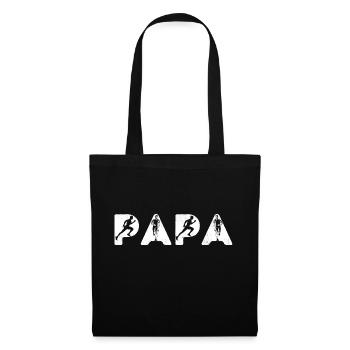Papa coureur humour course à pied running jogging - Sac en tissu - noir - Devant