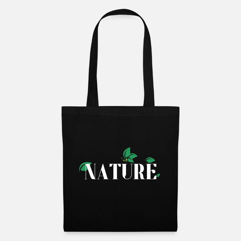 Natur - Stoffbeutel - Schwarz