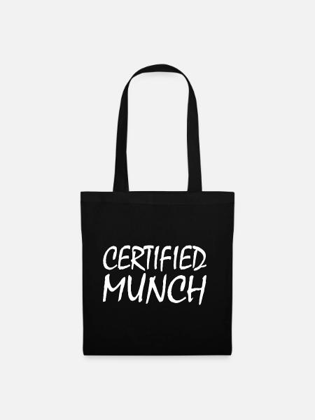 Certified munch - Stoffbeutel - Schwarz