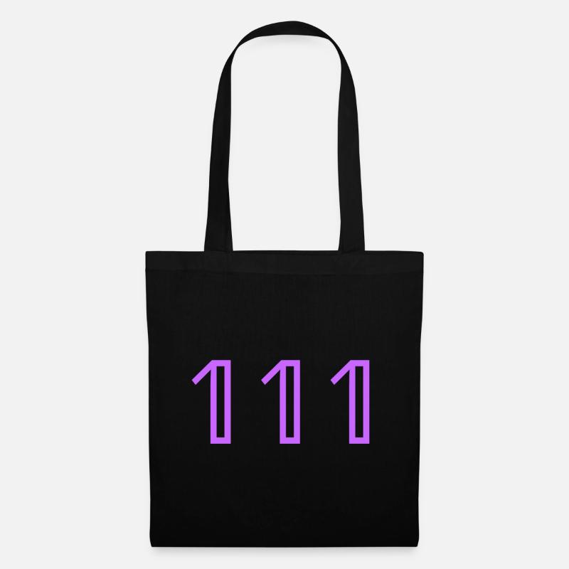 Angel Numbers -/-111-/- - Tote Bag - black