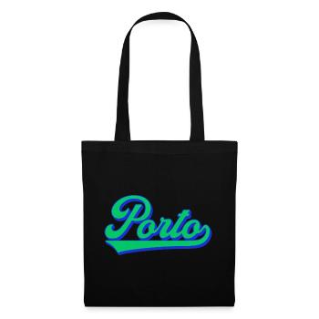 Porto Neon Script Retro - Tote Bag - black - Front