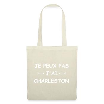 Je peux pas j'ai Charleston - Sac en tissu - nature - Devant