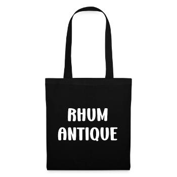 Rhum antique - Sac en tissu - noir - Devant