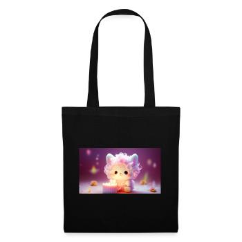 Anniversaire de marshmallow - Sac en tissu - noir - Devant