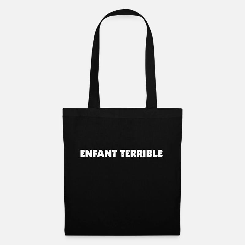 Enfant terrible - Familiem- oder Bürgerschreck - Stoffbeutel - Schwarz