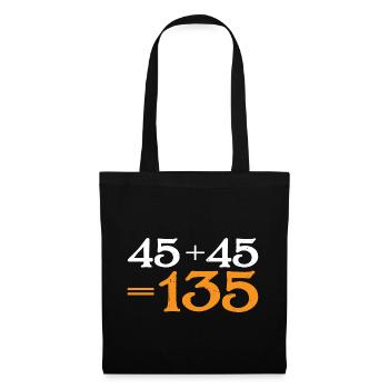 45 + 45 = 135 34 - Sac en tissu - noir - Devant