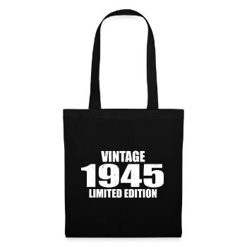 Vintage 1945 Birthday 1945 Retro 1945 - Tote Bag - black - Front