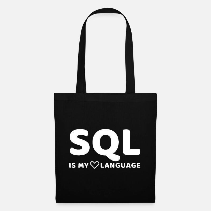 Celestial Code Pattern on Dark Background - Tote Bag - black