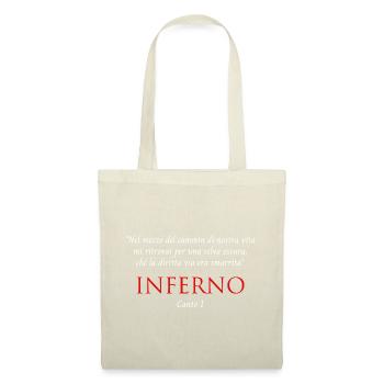 Inferno Canto I Divine Comedy Nel mezzo del cammin - Sac en tissu - nature - Devant