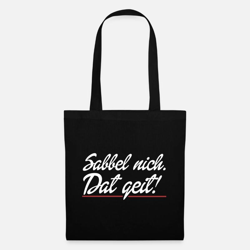 Dat geit - Stoffbeutel - Schwarz