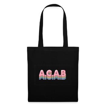 A.C.A.B - Antifa Tee - Stoffbeutel - Schwarz - Vorne