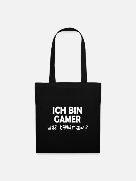 Gamer - Stoffbeutel - Schwarz
