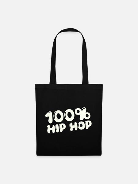 100-_hip_hop- - Stoffbeutel - Schwarz