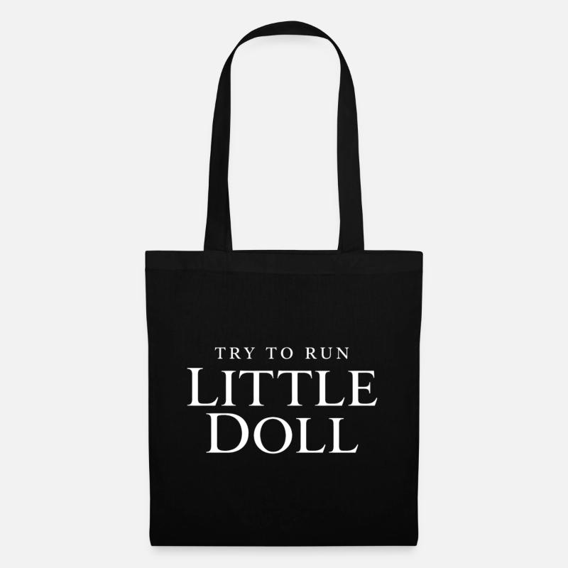 Try to run Little doll - Stoffbeutel - Schwarz