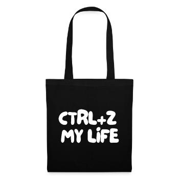 CTRL+Z MA VIE - Sac en tissu - noir - Devant
