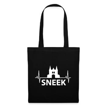Sneek Heartbeat Friesland Design - Sac en tissu - noir - Devant