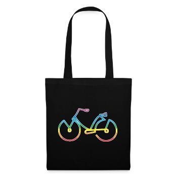 Fahrrad - Stoffbeutel - Schwarz - Vorne