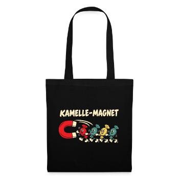 Kamelle Magnet Zoch Rosenmontag Kölner Karneval - Stoffbeutel - Schwarz - Vorne
