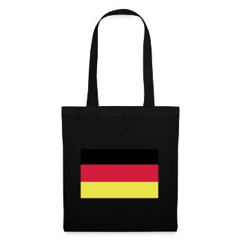 Drapeau allemand - Sac en tissu - noir - Devant