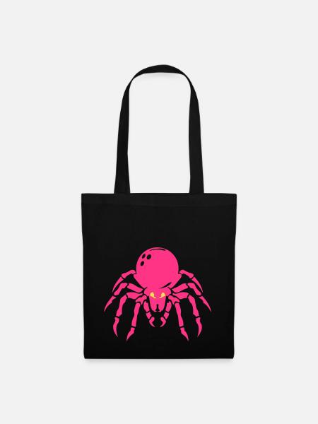 Bowling Spider Ballon - Stoffbeutel - Schwarz