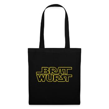 Bratwurst Science Fiction - Stoffbeutel - Schwarz - Vorne