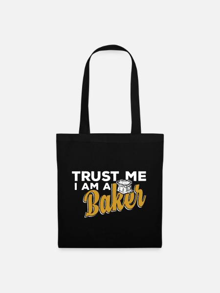 Bäcker backen - Stoffbeutel - Schwarz