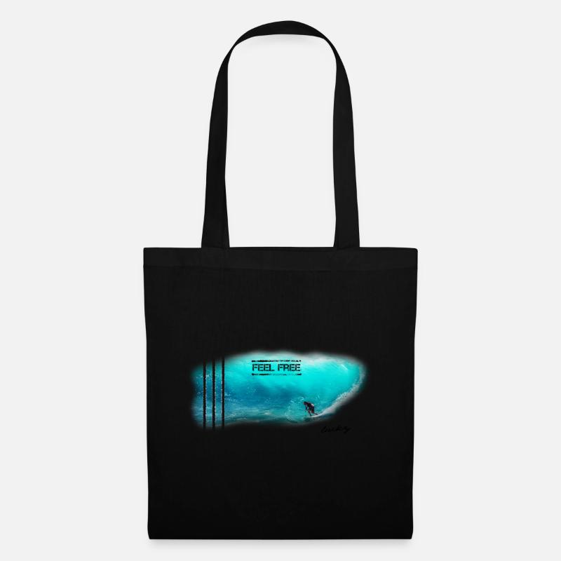 FEEL FREE Big Wave - Stoffbeutel - Schwarz