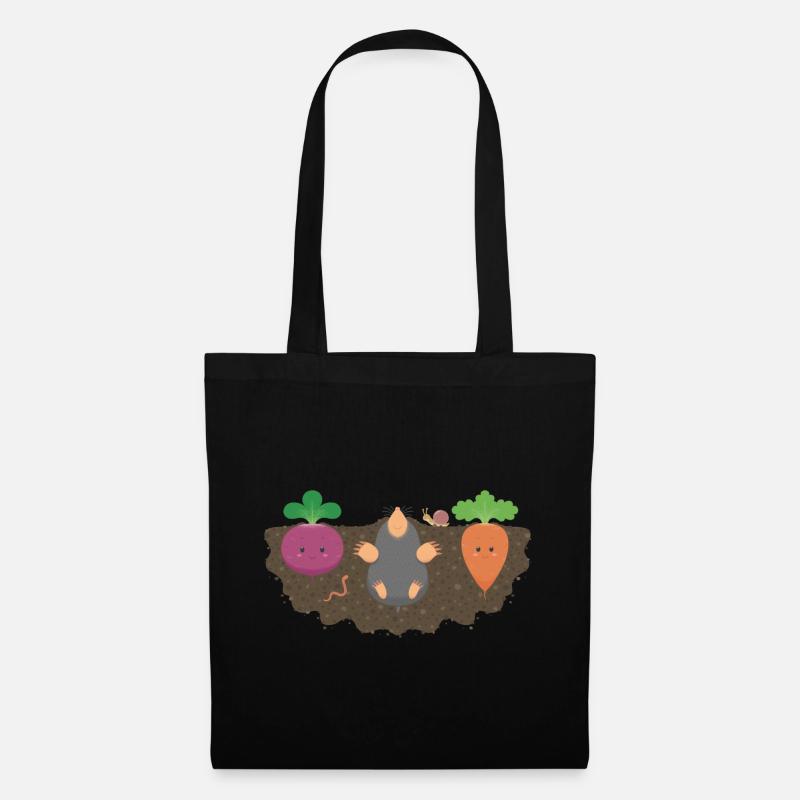 Vegetables and moles - Tote Bag - black