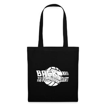 Joueurs de volley-ball de volley-ball - Sac en tissu - noir - Devant