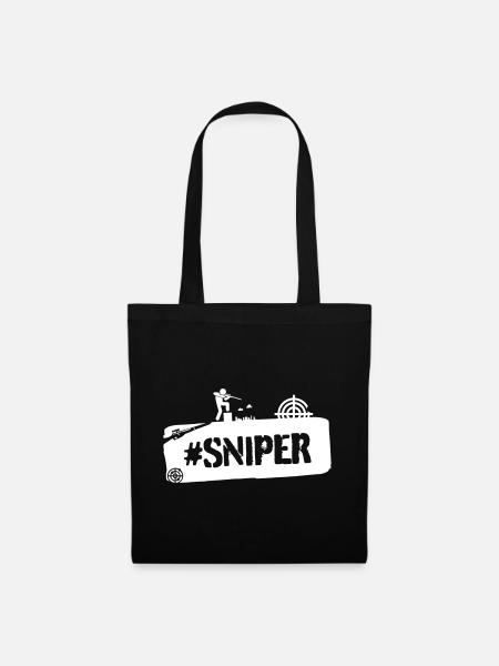 #SNIPER - Stoffbeutel - Schwarz