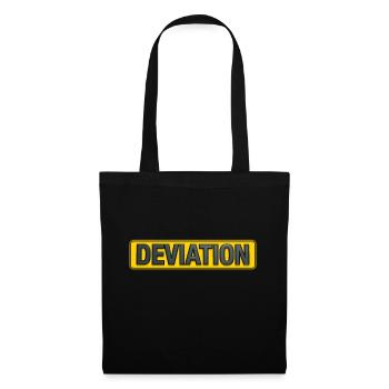 DÉVIATION - Sac en tissu - noir - Devant