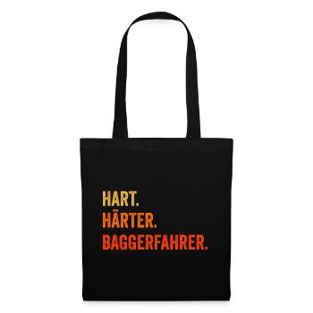 Baggerfahrer - Stoffbeutel - Schwarz - Vorne