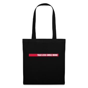 talk less smile more - Tote Bag - black - Front