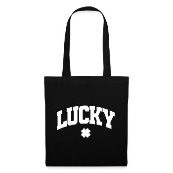Cadeau de la Saint-Patrick Trèfle Hommes, Femmes, Enfants - Sac en tissu - noir - Devant