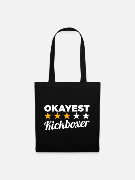 Durchschnittlicher Kickboxer - Stoffbeutel - Schwarz