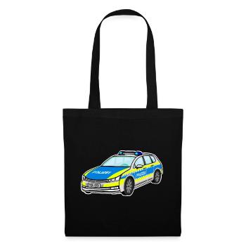 German Police Car, Police Car, Patrol Car - Tote Bag - black - Front