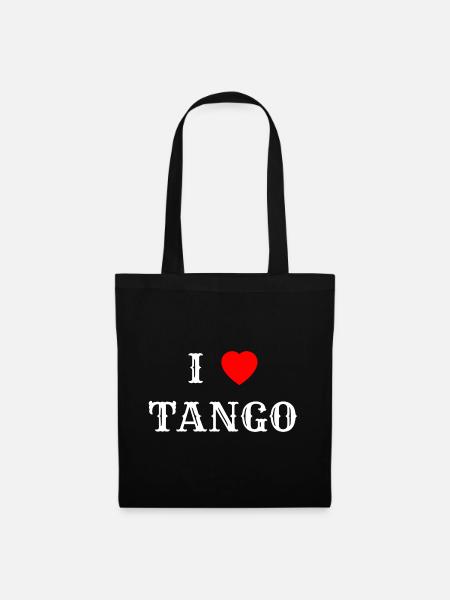 Ich liebe Tango - Stoffbeutel - Schwarz