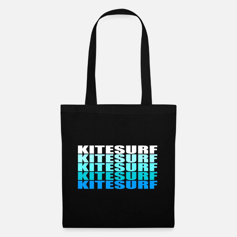 Kitesurf - Stoffbeutel - Schwarz