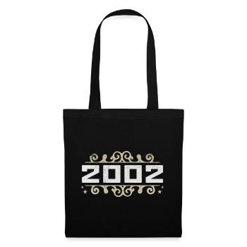 Millésime 2002 Rétro Anniversaire 2002 Millésime 2002 - Sac en tissu - noir - Devant