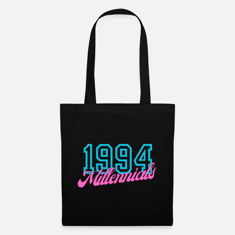 1994 Millennials Retro Date Design - Tote Bag - black