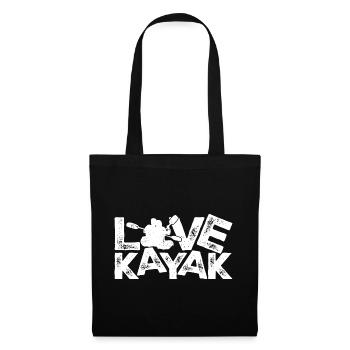 Love Kayak Logo Tee - Tote Bag - black - Front