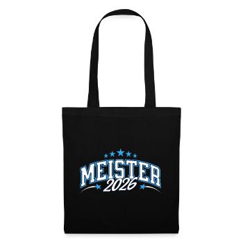 Meister 2026 - Stoffbeutel - Schwarz - Vorne