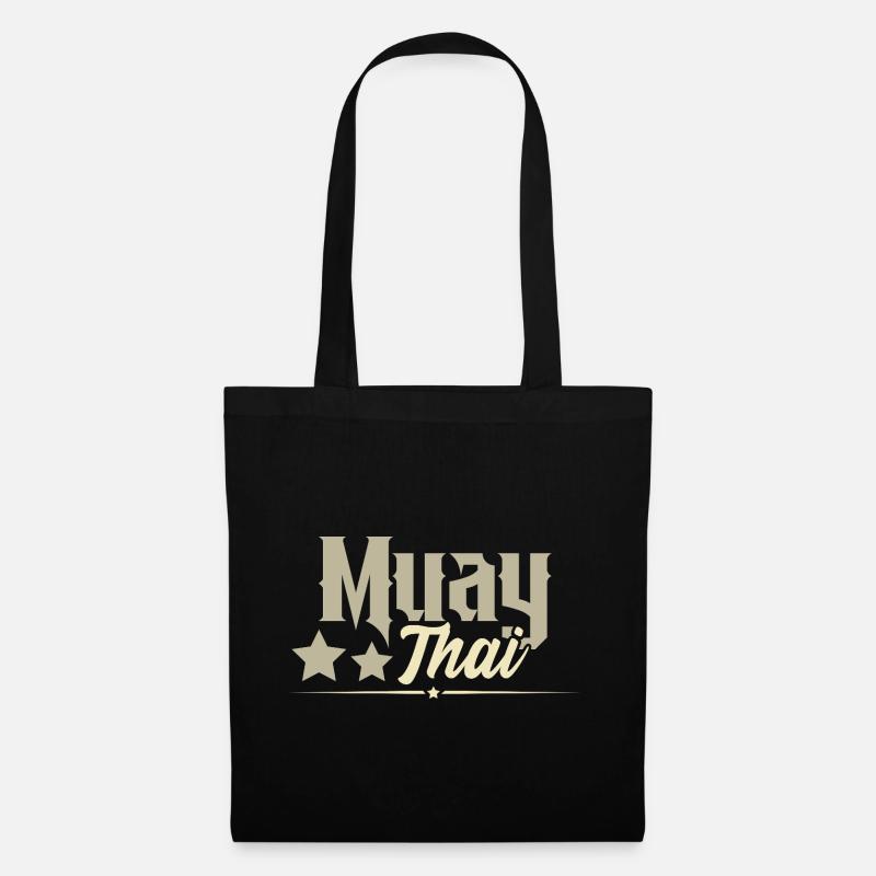 Muay Thai - Stoffbeutel - Schwarz