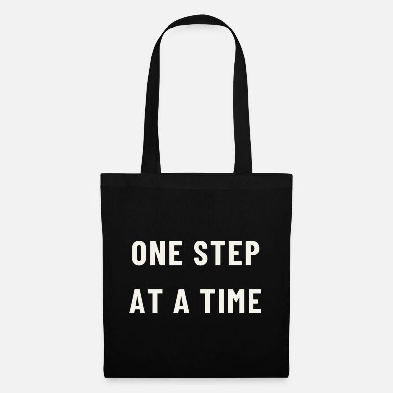 One step at a time - Tote Bag - black