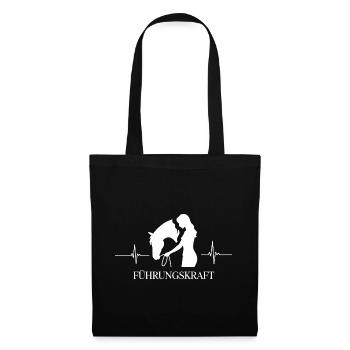 Cavalier exécutif Heartbeat Horse Love - Sac en tissu - noir - Devant